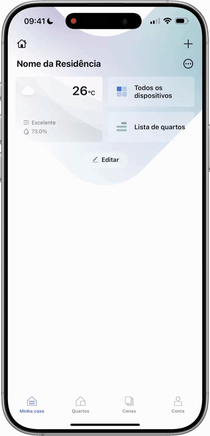 Animation showing the pairing process in the Velds app