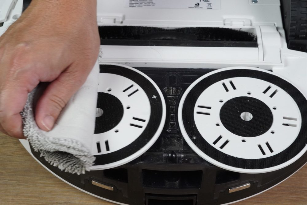 Put the pad back on, centered and aligned with its holder.
