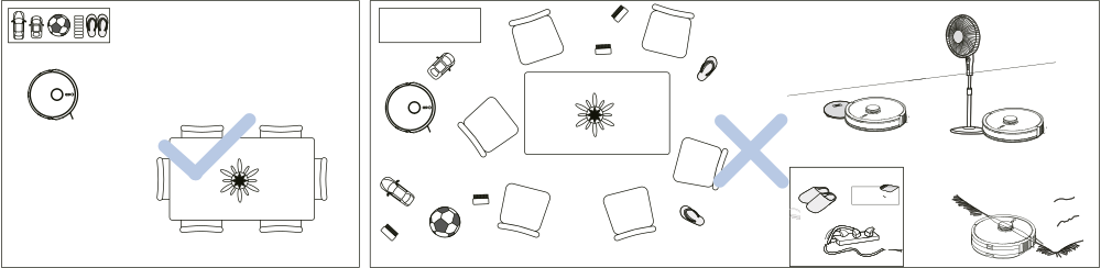 Prepare the area for cleaning